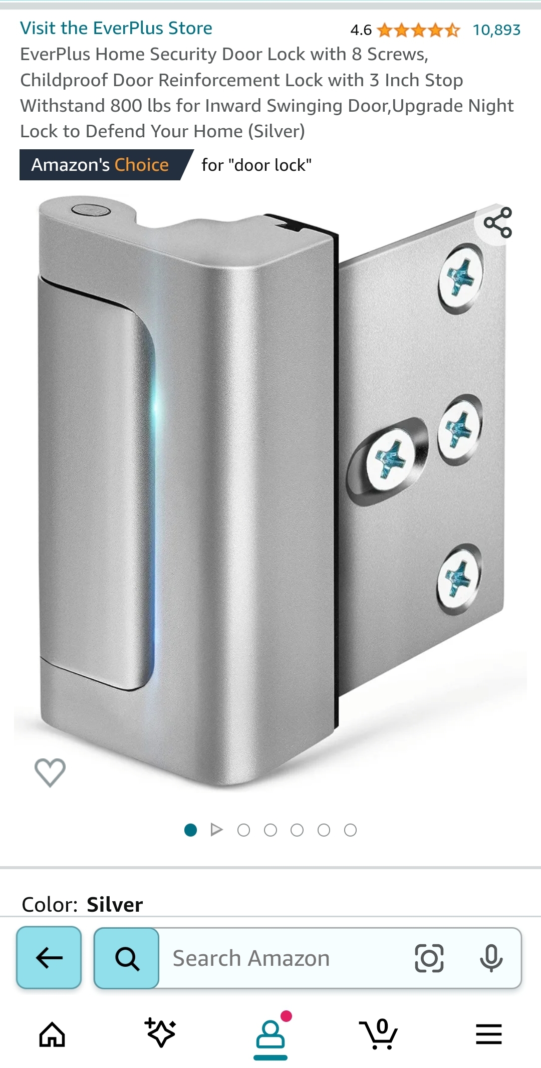 Replace front door lock with deadbolt and add reinforcement lock GigMarket